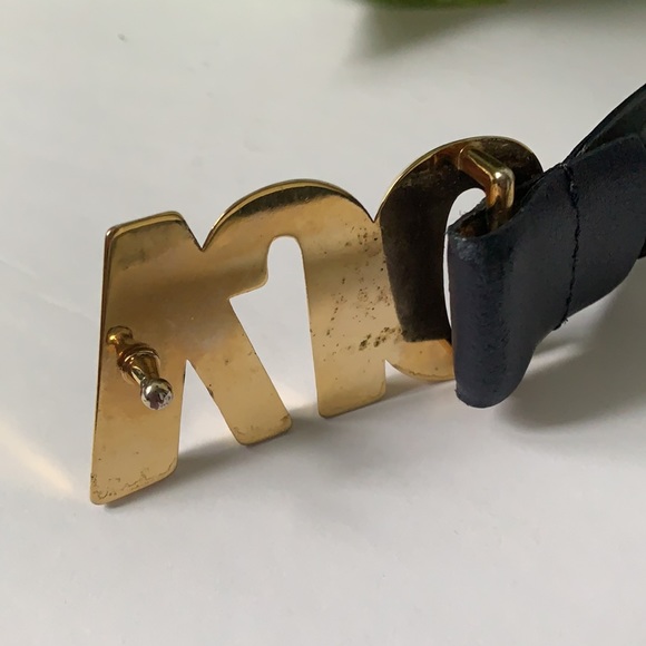 Vintage AUTHENTIC Versace Jeans Couture navy blue belt size XXS-XS - Picture 6 of 7